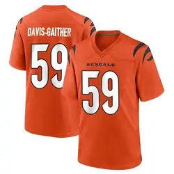 Nike Akeem Davis-Gaither Cincinnati Bengals Youth Game Orange Jersey