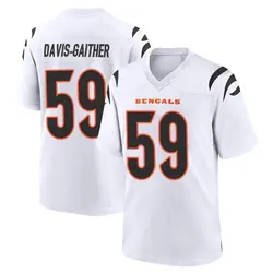 Nike Akeem Davis-Gaither Cincinnati Bengals Youth Game White Jersey