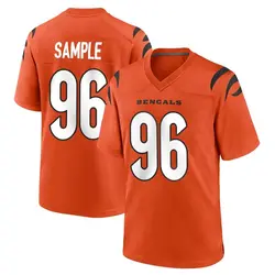 Nike Cam Sample Cincinnati Bengals Youth Game Orange Jersey