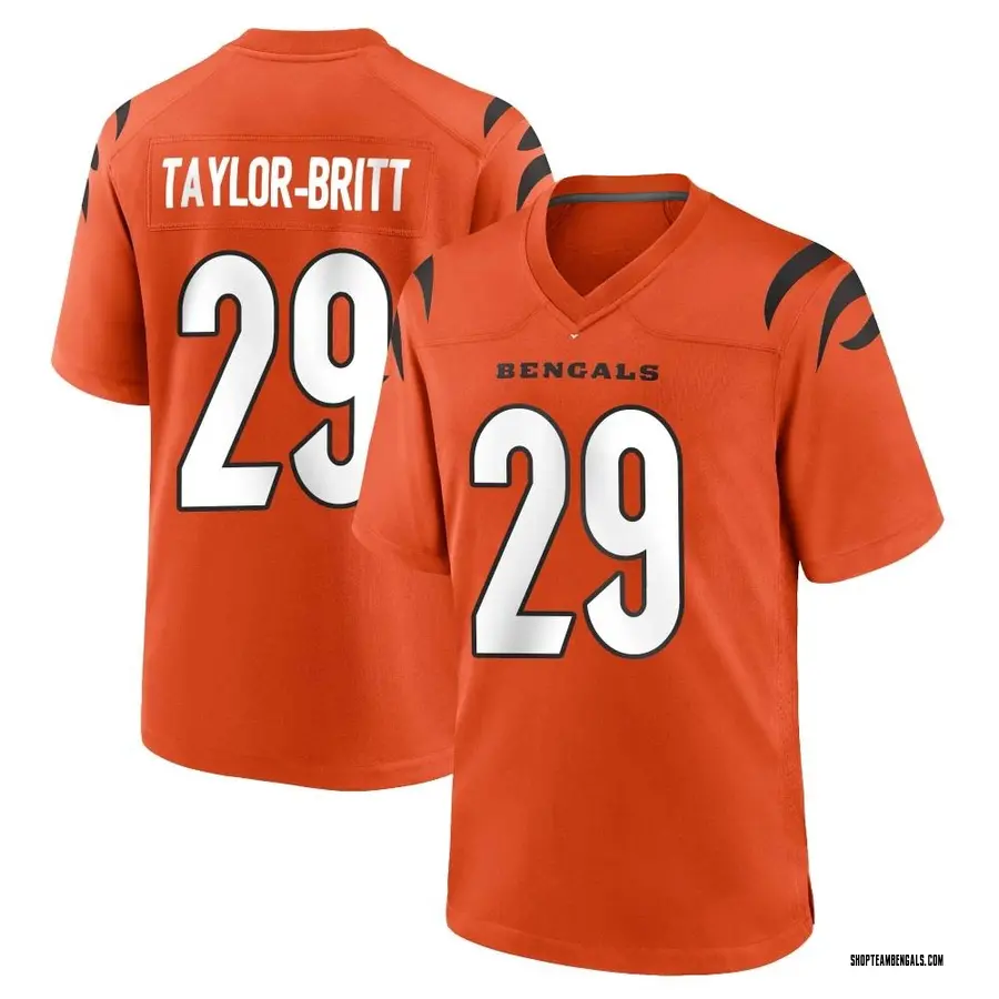 Cam Taylor-Britt Cincinnati Bengals Men's Legend White Color Rush