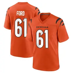 Nike Cody Ford Cincinnati Bengals Men's Game Orange Jersey