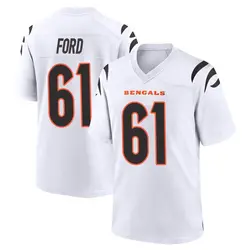 Nike Cody Ford Cincinnati Bengals Men's Game White Jersey