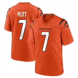 Nike Drew Plitt Cincinnati Bengals Men's Game Orange Jersey