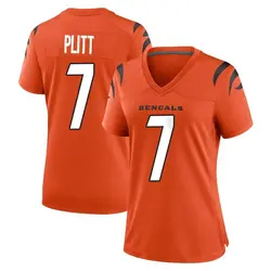 Nike Drew Plitt Cincinnati Bengals Women's Game Orange Jersey