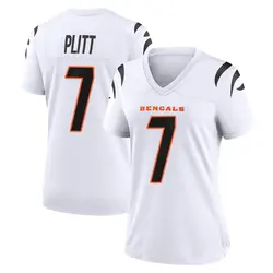 Nike Drew Plitt Cincinnati Bengals Women's Game White Jersey