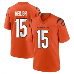 Nike Jaivon Heiligh Cincinnati Bengals Men's Game Orange Jersey