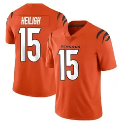 Nike Jaivon Heiligh Cincinnati Bengals Men's Limited Orange Vapor Untouchable Jersey