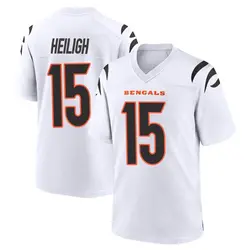 Nike Jaivon Heiligh Cincinnati Bengals Youth Game White Jersey