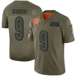 Nike Joe Burrow Cincinnati Bengals Men's Limited Camo 2019 Salute to Service Jersey