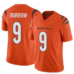 Nike Joe Burrow Cincinnati Bengals Men's Limited Orange Vapor F.U.S.E. Jersey