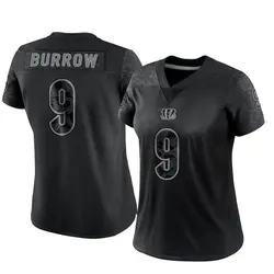 Nike Joe Burrow Cincinnati Bengals Women's Limited Black Reflective Jersey