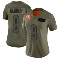 Nike Joe Burrow Cincinnati Bengals Women's Limited Camo 2019 Salute to Service Jersey