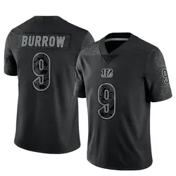 Nike Joe Burrow Cincinnati Bengals Youth Limited Black Reflective Jersey