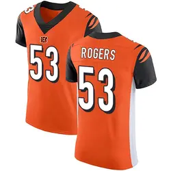 Nike Justin Rogers Cincinnati Bengals Men's Elite Orange Alternate Vapor Untouchable Jersey