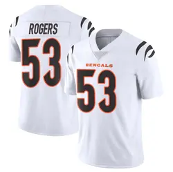 Nike Justin Rogers Cincinnati Bengals Men's Limited White Vapor Untouchable Jersey