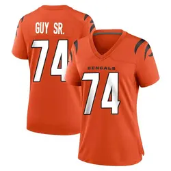 Nike Lawrence Guy Cincinnati Bengals Women's Game Orange Jersey