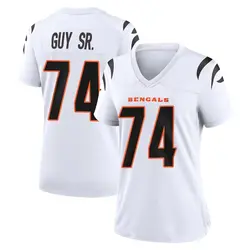 Nike Lawrence Guy Cincinnati Bengals Women's Game White Jersey