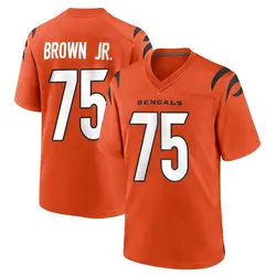 Nike Orlando Brown Jr. Cincinnati Bengals Men's Game Orange Jersey