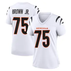 Nike Orlando Brown Jr. Cincinnati Bengals Women's Game White Jersey