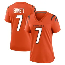 Nike Reid Sinnett Cincinnati Bengals Women's Game Orange Jersey