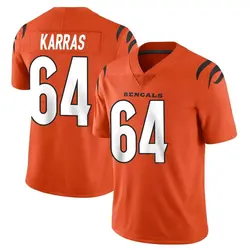 Nike Ted Karras Cincinnati Bengals Men's Limited Orange Vapor Untouchable Jersey