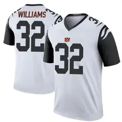 Youth 2021 Cincinnati Bengals #32 Trayveon Williams White Game Jersey